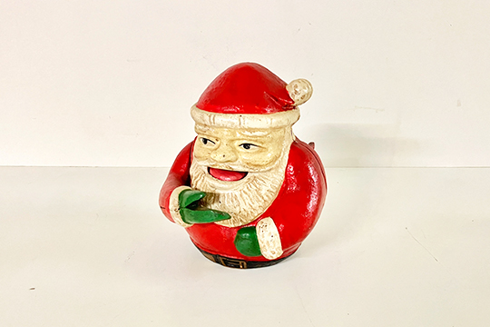 1 SALVADANAIO IN GHISA RAFFIGURANTE “BABBO NATALE” DIM. 14x18x16 CM