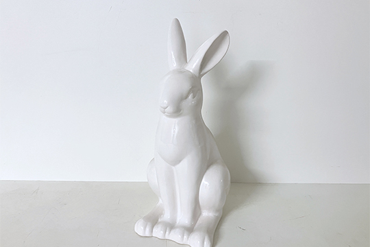 1 LEPRE IN CERAMICA DIM. 20x50x27 CM