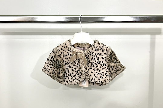 1 COPRISPALLE PER BAMBINA BLUEMARINE BABY, TESSUTO SINTETICO LEOPARDATO, TAGLIA 24 MESI