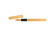 1 PENNA STILOGRAFICA WATERMAN CON STRUTTURA IN METALLO PLACCATO ORO E PENNINO IN O.G. 18 KR.