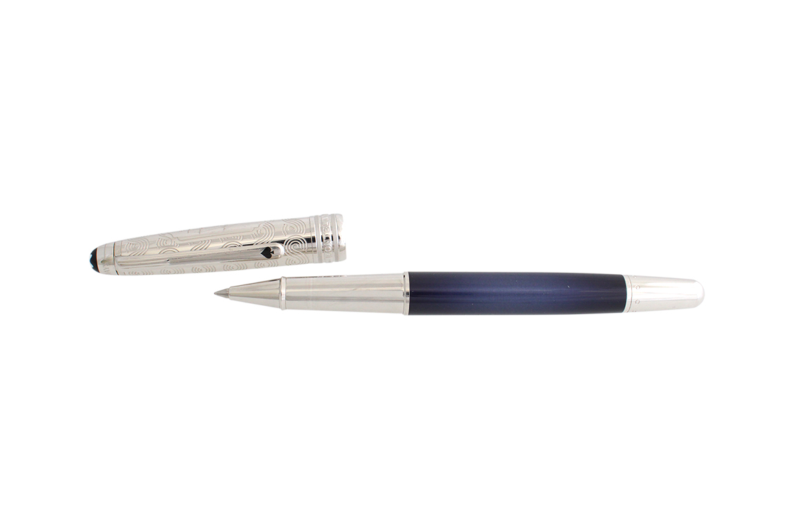1 PENNA A SFERA MONTBLANC MEISTERSTÜCK “AROUND THE WORLD IN 80 DAYS” IN RESINA E METALLO (FUNZIONANTE)