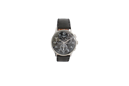 1 OROLOGIO LONGINES OLYMPIC CRONOGRAFO MEN QUARZO CON CASSA IN ACCIAIO E CINTURINO IN PELLE (N.C.F.)