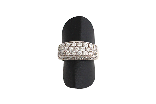 1 ANELLO IN O.B. O.G. 18 KR. CHE INCASTONA PIETRE SEMIPREZIOSE GR. TOT. 6,70
