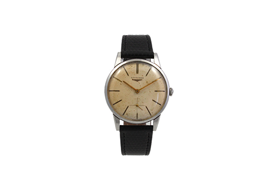 1 OROLOGIO LONGINES MEN REF. 8888-1, MECCANICO CON CASSA IN ACCIAIO, CINTURINO IN PELLE (N.C.F.)