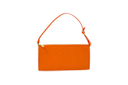 1 POCHETTE LOUIS VUITTON IN PELLE EPI, COLORE ARANCIONE, FORNITA DI CUSTODIA ANTIPOLVERE, FORNITA DI CERTIFICATO DI AUTENTICITÀ ENTRUPY DIM. 24x13x3 CM