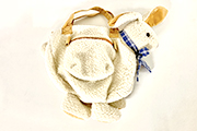 1 BORSA “CONIGLIETTO” MOULIN ROTY, DOPPI MANICI, PORTABILITÀ A MANO DIM. 35x30x13 CM