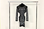 1 VESTITO GIULIO TWIST, TESSUTO SINTETICO, CON LUSTRINI COLORATI, TAGLIA L